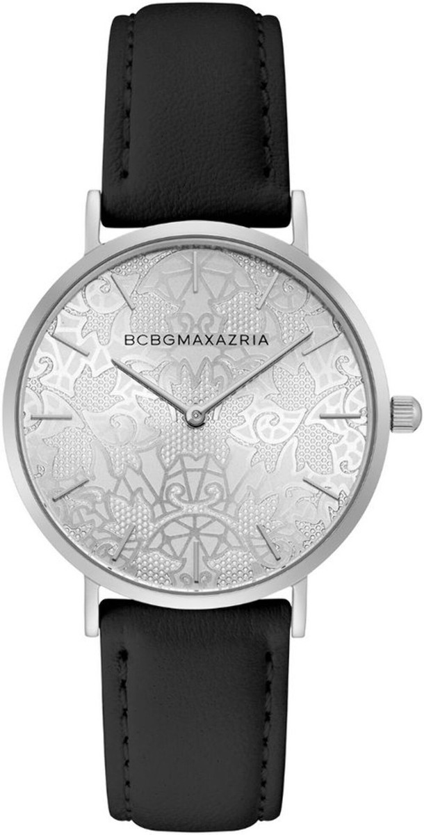 Black leather band BCBG watch BCBG MAXAZRIA Womens Love Watch. Used Needs Battery. Black  main image 2