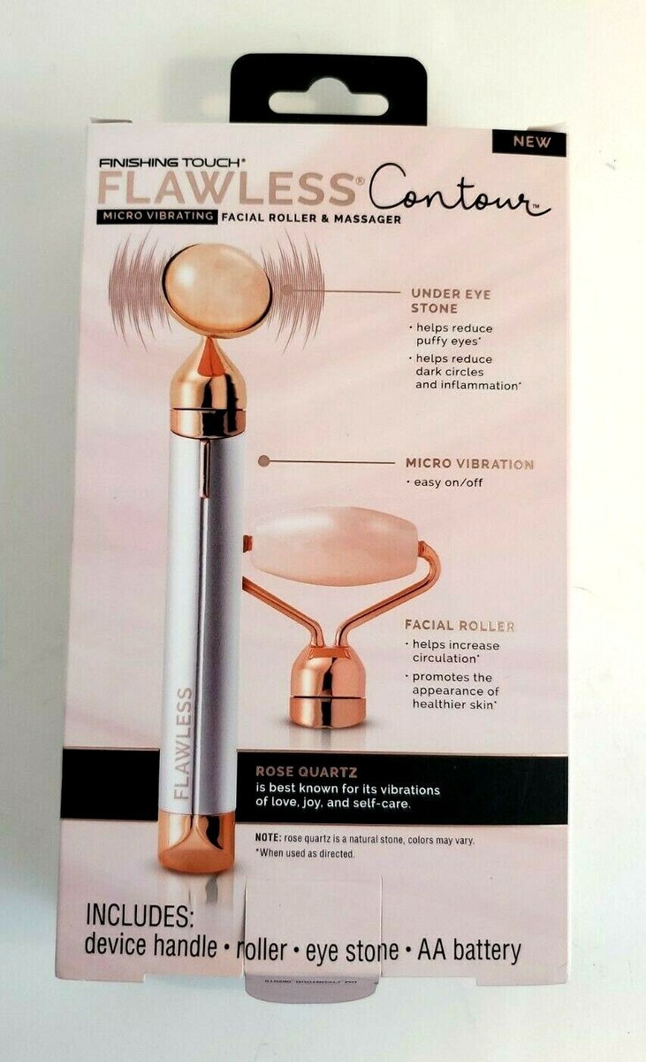 FINISHING TOUCH Flawless Contour Micro Vibrating Facial Roller & Massager  - NIB