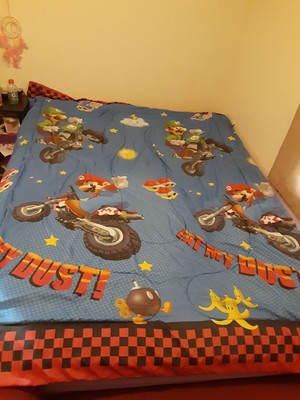 Super Mario Kart Full Comforter Blanket 