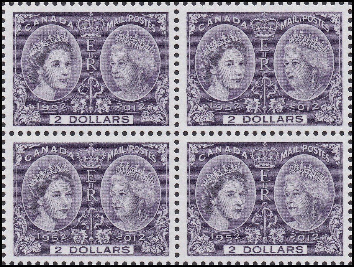 ELIZABETHさま　ご確認用 Canada 2540 Queen Elizabeth II $2 block 4 MNH 2012 | eBay