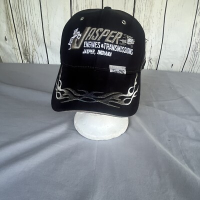 Kudzo Jasper Engines Cap Hat Flames Drag Race Car Adjustable American Flag 