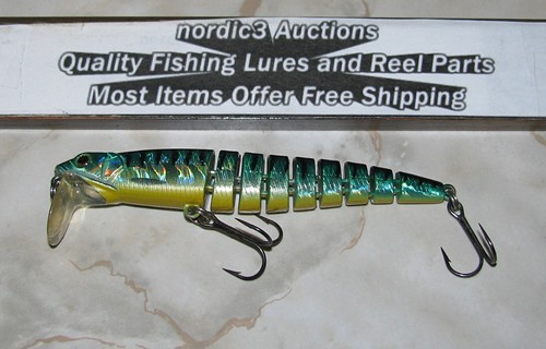 Challenger Articulated Minnow 8 Joints Pike Big Bass Walleye Fishing Lure *O25-2