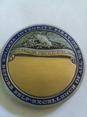 USAF COMMAND CHIEF MASTER SERGEANT Engravable Challenge Coin