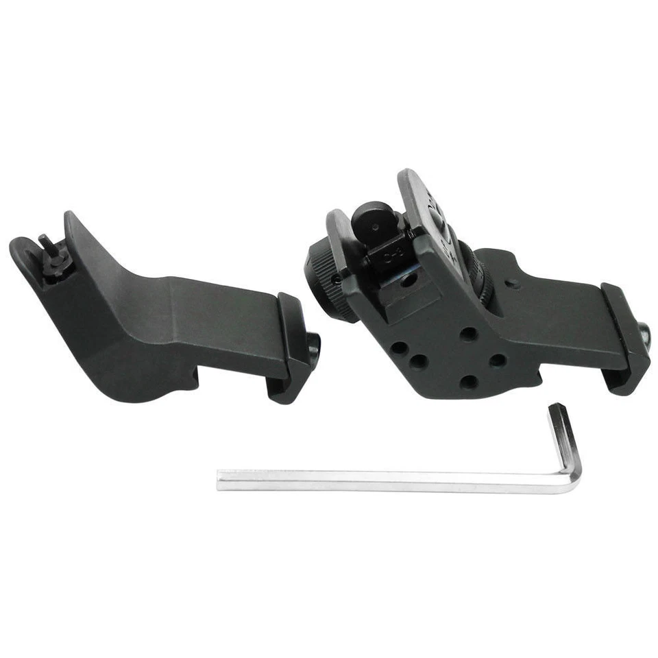 Hunting 45 Degree Offset Front Rear Iron Sight Picatinny / Wea...Rails Mount - Image 4 of 4