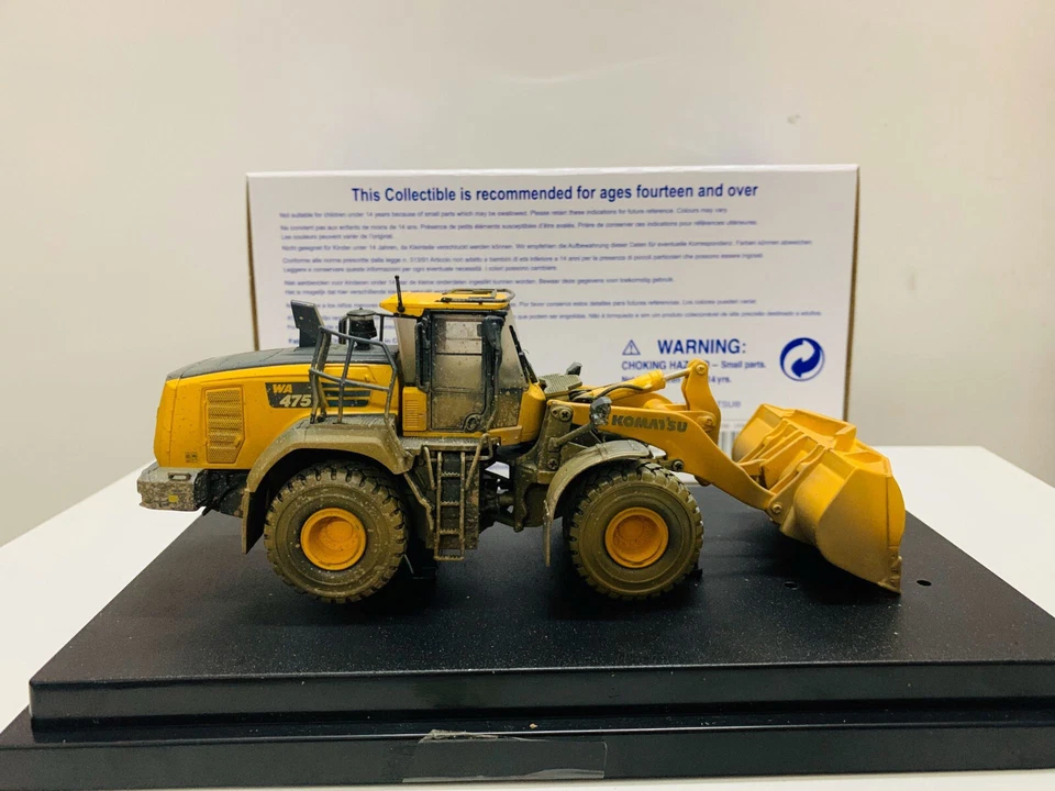 Komatsu WA475-10 Wheel Loader Muddy Version 1:50 Scale DieCast Model UH8146 New - Image 3 of 4