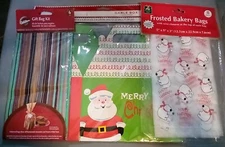 Assorted Christmas Party Treat Cookies Candy Bags Gable Box Mixed Items Lot 