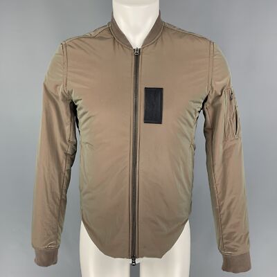 ACNE STUDIOS Größe 34 Olivgrün Nylon Farbpassiviert Bomber Jacke