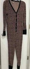 Victoria Secret Térmico Largo Jane Una Pc Mameluco Pijama Mujer S L Dormir NUEVO Cuadros