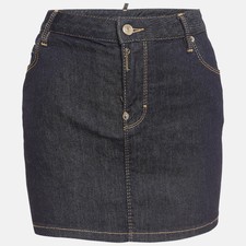 Dsquared2 Blue Denim Mini Skirt S