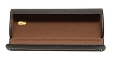 Calabria Durango 2 PACK BLACK Eyeglass Case Soft PU Leather W/Clip 6.25"X 3"Inch