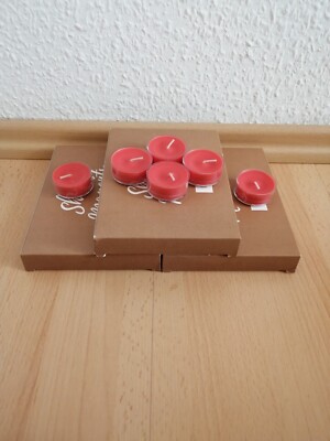 Partylite Teelichter ''Saftiger Roter Apfel'' 36 Stück, NEU + OVP