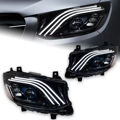 2X Upgrade Full LED Headlight Assembly Head Lamp For Mercedes Sprinter 2018-2023 - Picture 10 of 14