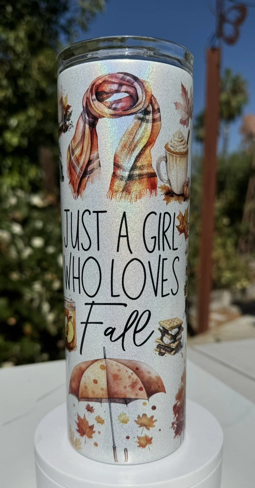 TUMBLER | Just A Girl Who Loves Fall Travel Mug | Double Insulated