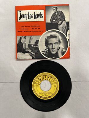 Jerry Lee Lewis High School Confidential RARE 4 Song 45RPM EP Hard PS Rockabilly