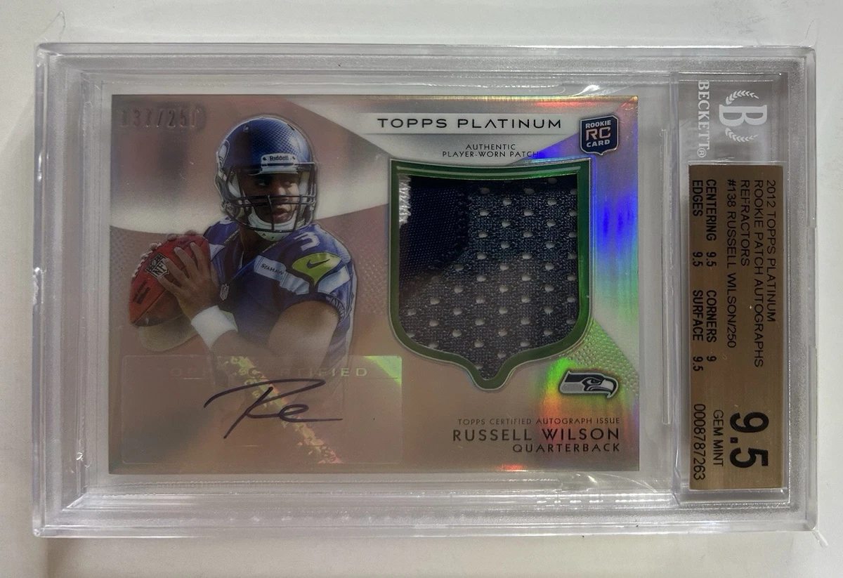 Russell Wilson Football Grade 10 Rookie Sports Trading Cards