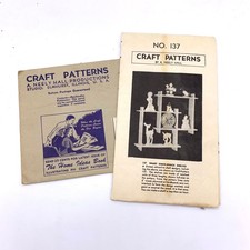 Vintage A. Neely Hall Craft Patterns No. 137 Booklet Mid-Century DIY Shelves