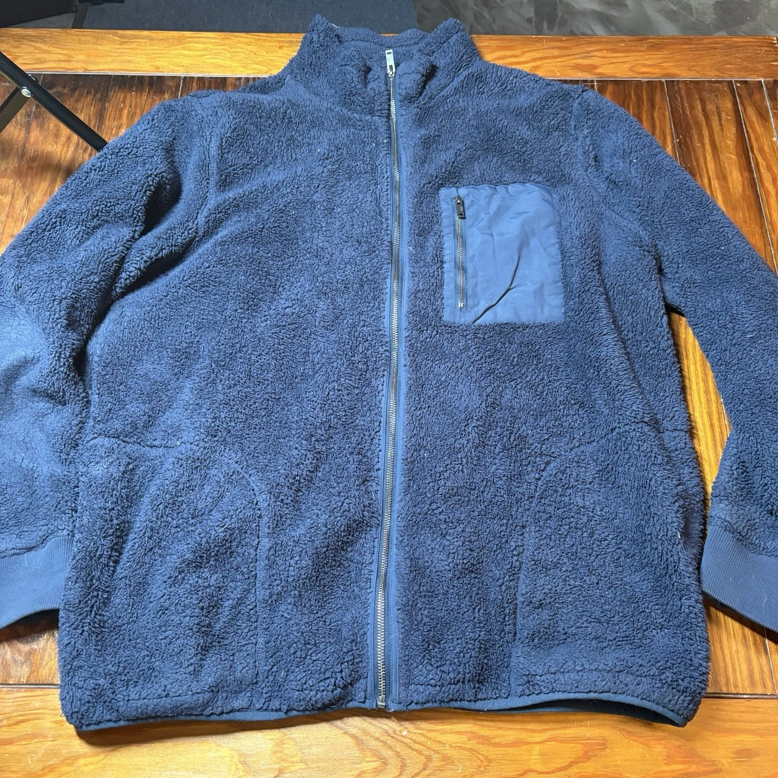 Ugg Blue Fleece Full Zip Jacket Warm And Cozy Sz XXL Mens