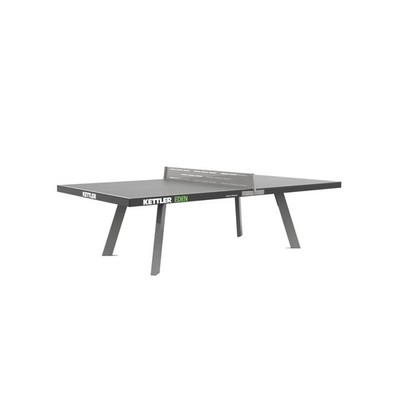 Weatherproof Outdoor Table Tennis Table w Steel Legs and Permanent Net and Post