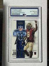 2016 Score NFL Draft Jalen Ramsey Auto Signed Rookie Card PSA DNA FSU Seminoles. rookie card picture