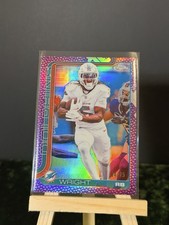 Topps 2024 Chrome Jaylen Wright Miami Dolphins Purple Refractor #239 /75