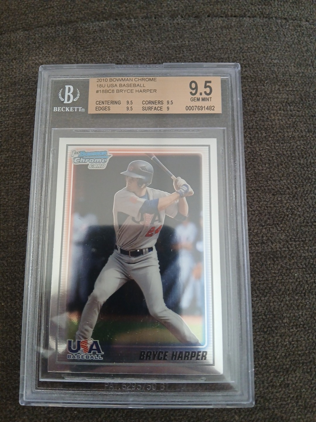 2010 Bowman Chrome - 18u USA Team Bryce Harper #USA18-BC8 (RC)