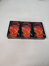 New Lot Of 3 Sealed JVC VHS-C TC-20 SX Compact VHS Camcorder Video Cassettes