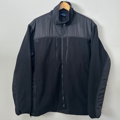 Propper Jacket Mens Large Black Softshell Fleece Tactical Military Utility