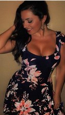 $128 VINCE CAMUTO BLACK PINK ETC FLORAL LINED ZIPPER BACK SHEATH PARTY DRESS 10