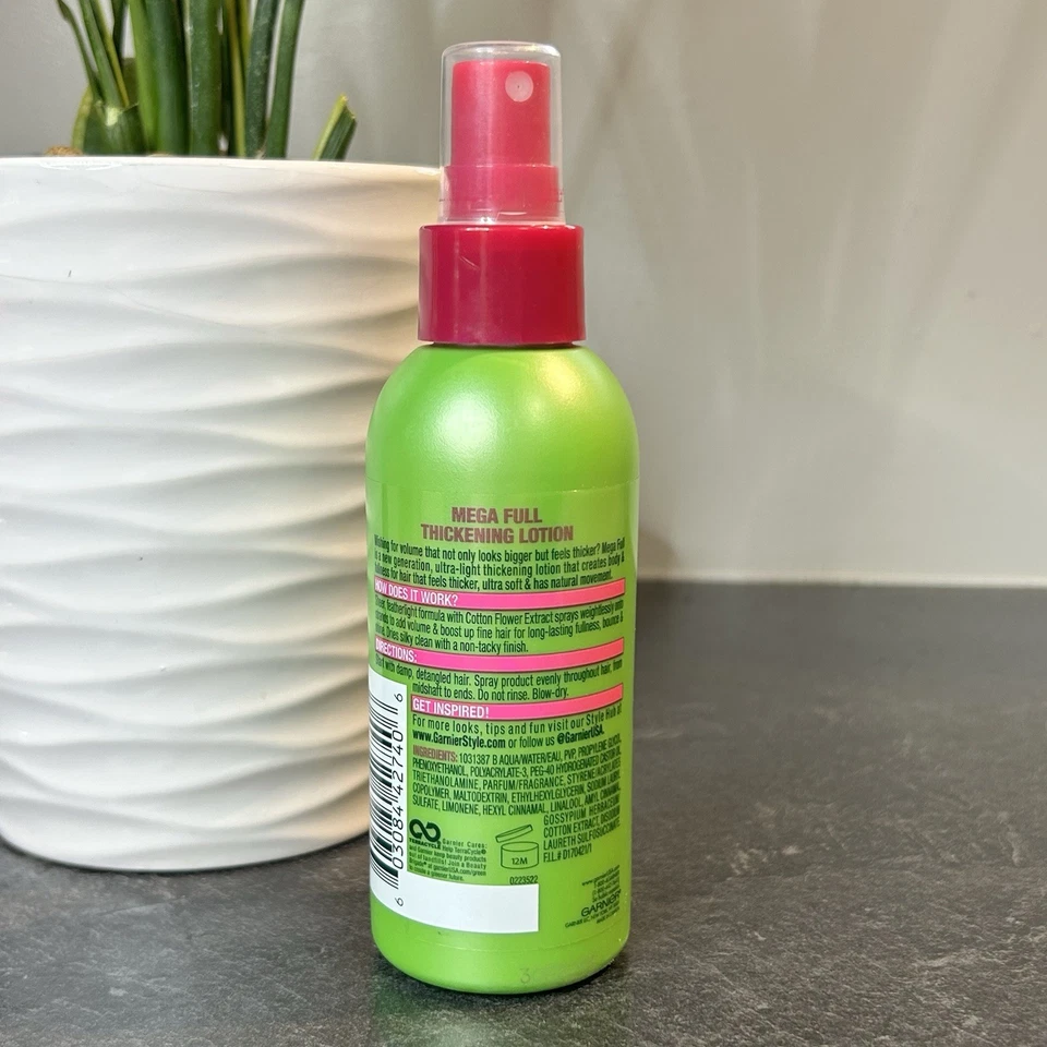 Newgarnier Fructis Style Mega полный утолщающий лосьон 5 унций очень сильная фиксация 3 - Изображение 3 из 4