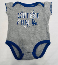 Genuine Merchandise MLB LA Dodgers Bodysuit Cutest Fan  Girls Size 3-6 Months