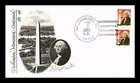 DR JIM STAMPS US COVER WASHINGTON MONUMENT CENTENNIAL FDC COMBO THERMOGRAPHED