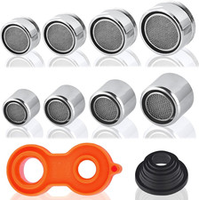 8 Pcs Faucet Aerator Replacement Parts, Kitchen Sink Male Female Thread Parts wi