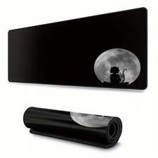 40 90cmCartoon Anime Black Mouse Pad 47.24 23.62inch 23.62x11.81inch 39.37 19.69
