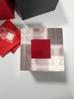 NEW in Box WELLS FARGO 30 Years Anniversary Employee Service Acrylic Cube & Pin — photo 5