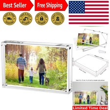 Modern Double-Sided Acrylic Frame for 4x6 Photos - Ideal Gift for All Occasions