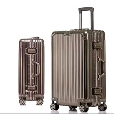 100% Aluminium-magnesium Alloy Travel Suitcase Titanium Gold 24inch 600mm