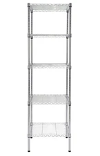 Heavy Duty 5 Tier Wire Shelving Unit, 18x18x59-inches 5 Shelves Storage Rack,...