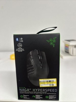 Razer Naga V2 HyperSpeed Wireless Gaming Mouse, 19 Btn, 30000 DPI