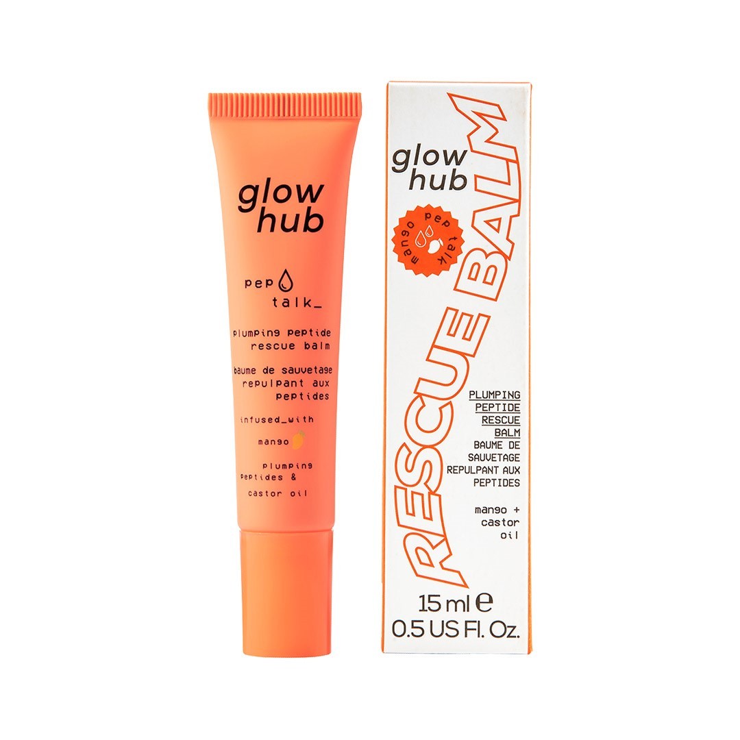 Glow Hub Plumping Peptide Rescue Balm Mango + Castor Oil 15ml