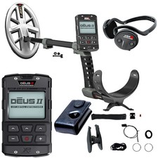 XP DEUS II Elliptical FMF RC Metal Detector HF2 Coil and WSAST Headphones