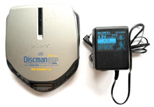 SONY DISCMAN ESP CD COMPACT PLAYER MEGA BASS D-E301 WITH AC ADAPTOR WORKS GREAT