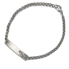 Auth CHAUMET Bracelet Diamond Liens Evidence 18K 750 White Gold 