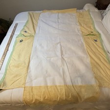 Baby By Carter Jungle Safari Animal Crib skirt / Dust Ruffle. Gingham Vtg