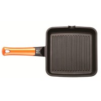 Bra Efficient Orange | Rotisserie-Grill Mit Streifen, 22 Cm, Aluminiumguss Mit P