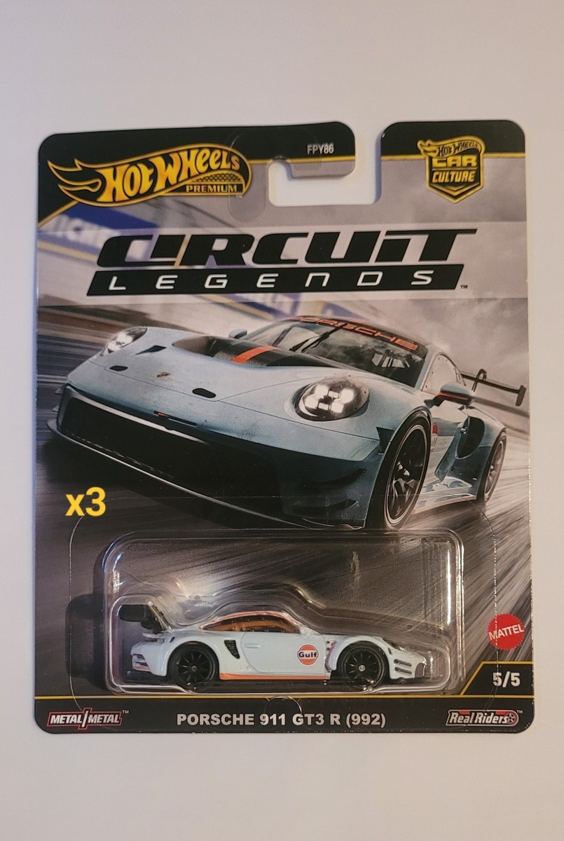 Hot Wheels Porsche 911 GT3 *LOT OF 6* Gulf Circuit Legends
