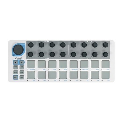 Compact MIDI Controller & Sequencer with 16 Pads, 16 Encoders, Software