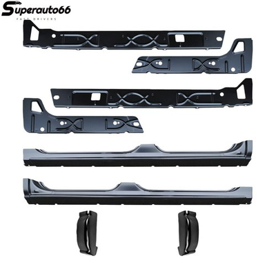 #ad #ad For Silverado GMC 1500 2500 01 07 Crew Cab OuterInner Rocker Panels Cab Corners $398.48