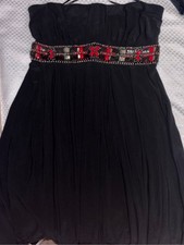 Elegant little black Dress White House Black Market Strapless Dress Sz 8