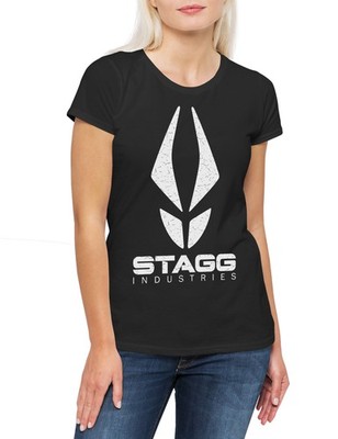 Stagg Industries Damen T-Shirt Queen Arrow Oliver Ollie Green Company Firma