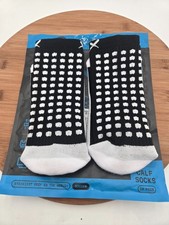 Lux Soccer Grip Socks Black, Calf Unisex Anti-Slip Grip adult One size 1 pair